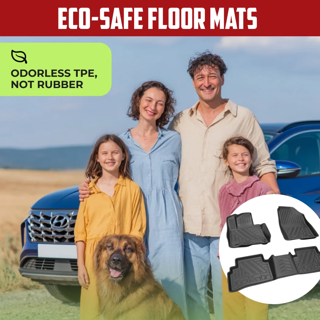 Hyundai Tucson Floor Mats – Eco-Safe TPE  |  2021-2022 Models Custom Fit - View 2