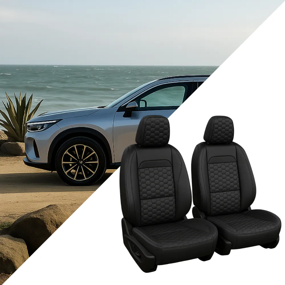 Kia Seat Covers (2015–2025) – Front Seat Custom Fit, Premium Eco-Leather | Owleys