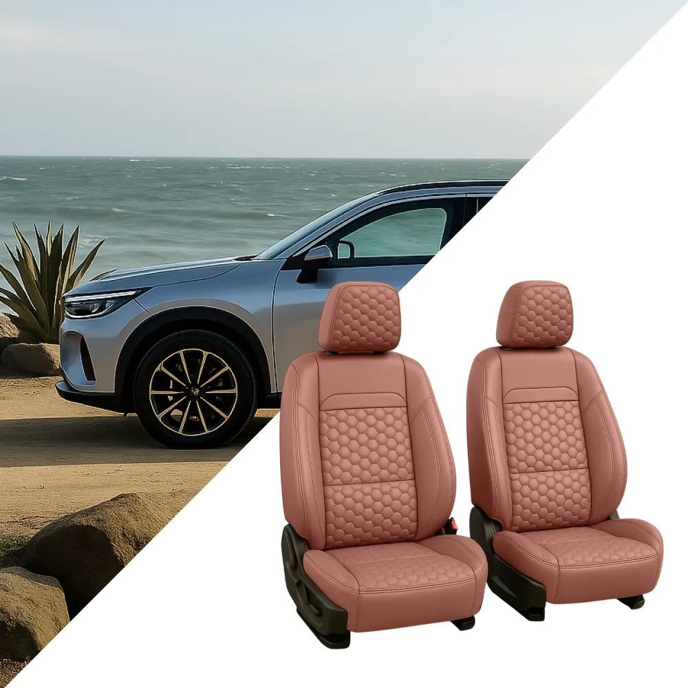 Kia Seat Covers (2015–2025) – Front Seat Custom Fit, Premium Eco-Leather  |  Owleys