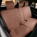 Kia Telluride Seat Covers (2020-2026) – Back Seat Custom Fit, Premium Eco-Leather (Brown)  |  Owleys - View 1