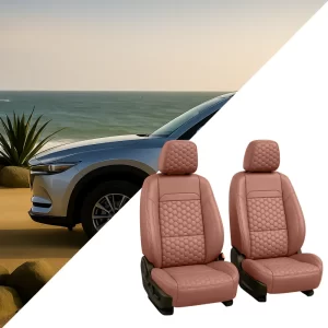 Mazda Seat Covers (2016-2026) – Front Seat Custom Fit, Premium Eco-Leather (Brown)  |  Owleys
