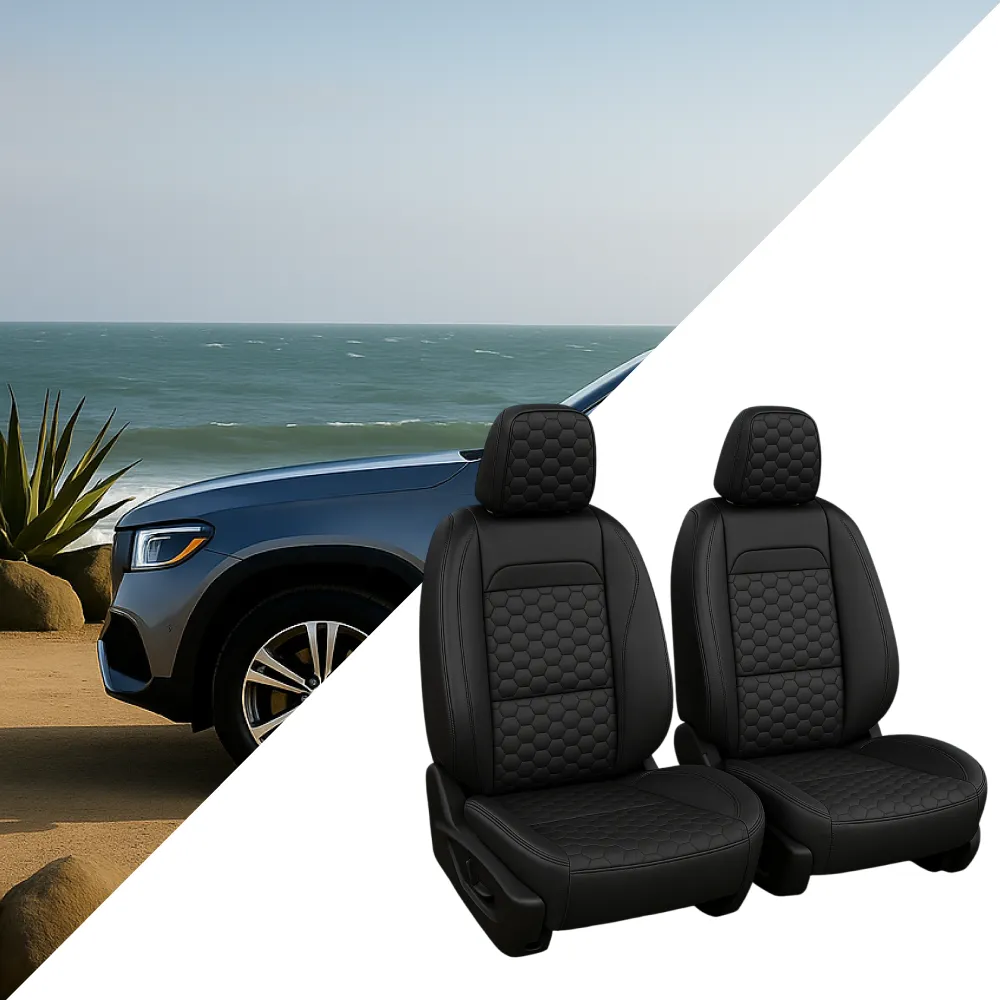 Mercedes-Benz Seat Covers (2015-2025) – Front Seat Custom Fit, Premium Eco-Leather  |  Owleys