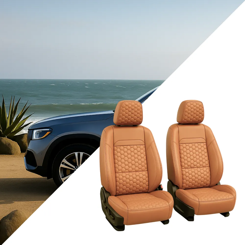 Mercedes-Benz Seat Covers (2015-2025) – Front Seat Custom Fit, Soft Eco-Leather  |  Owleys