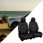 Range Rover Seat Covers (2015-2026) – Front Seat Custom Fit, Premium Eco-Leather (Black)  |  Owleys - View 1