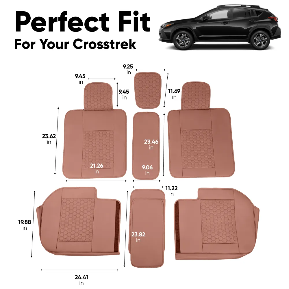 Seat Covers for Subaru Crosstrek (2013–2026) – Back Seat Custom Fit, Premium Eco-Leather  |  Owleys - View 4