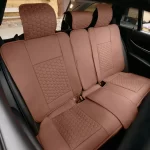 Subaru Outback Seat Covers (2015–2026) – Back Seat Custom Fit, Premium Eco-Leather (Brown)  |  Owleys - View 1
