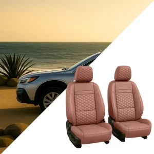 Subaru Outback Seat Covers (2015–2026) – Front Seat Custom Fit, Premium Eco-Leather (Brown) |  Owleys