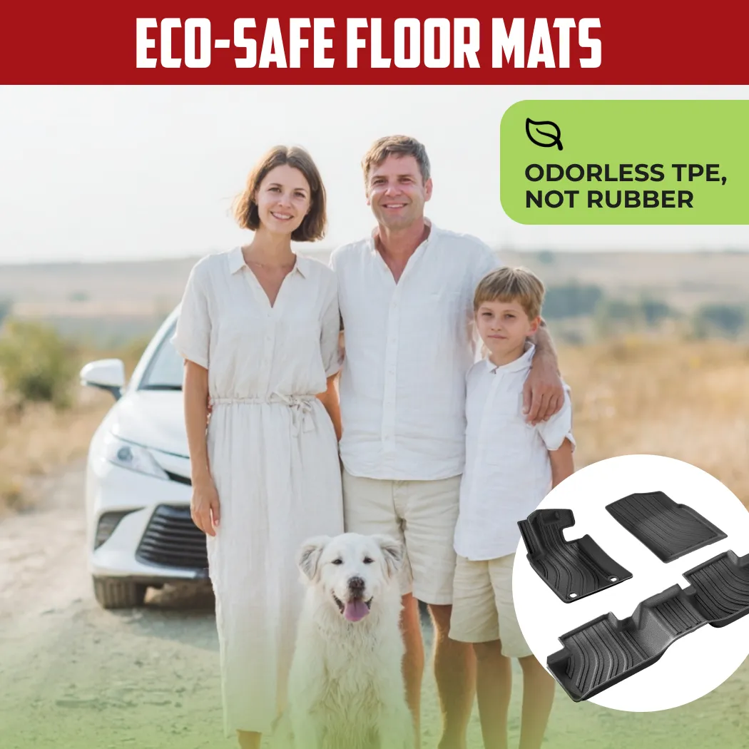 Toyota Camry Floor Mats – Eco-Safe TPE  |  2020-2023 Models Custom Fit - View 2