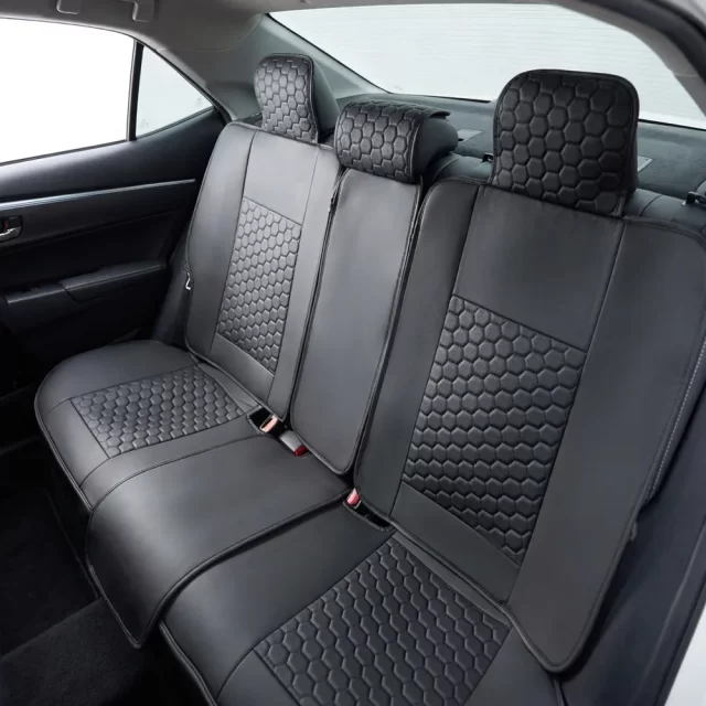 Toyota Corolla Seat Covers (2013-2026) – Back Seat Custom Fit, Premium Eco-Leather  |  Owleys