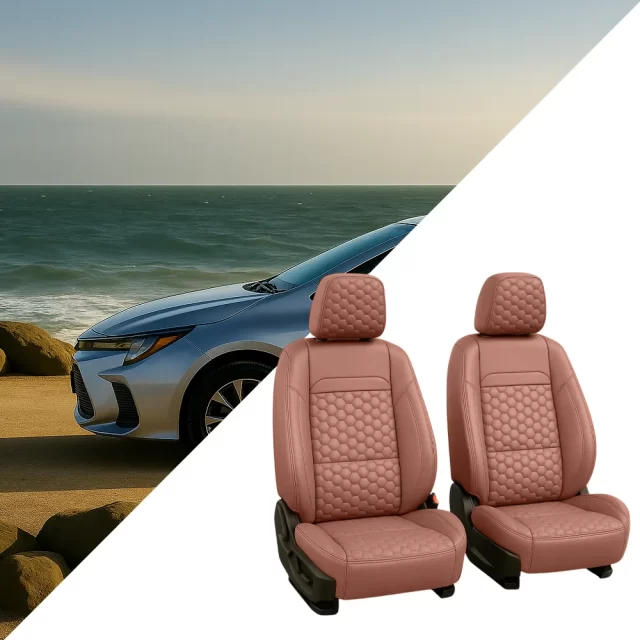 Toyota Corolla Seat Covers (2013-2025) – Front Seat Custom Fit, Premium Eco-Leather  |  Owleys