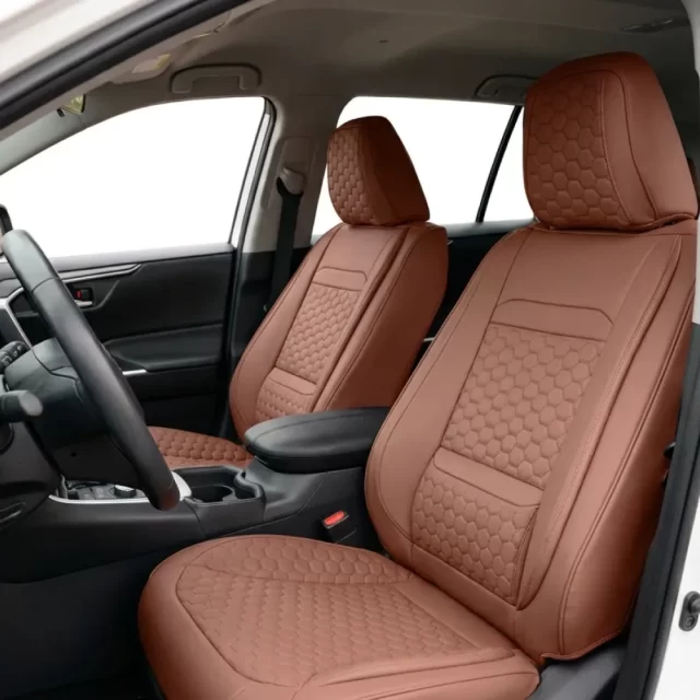 Toyota RAV4 Seat Covers (2015–2026) – Front Seat Custom Fit, Premium Eco-Leather  |  Owleys