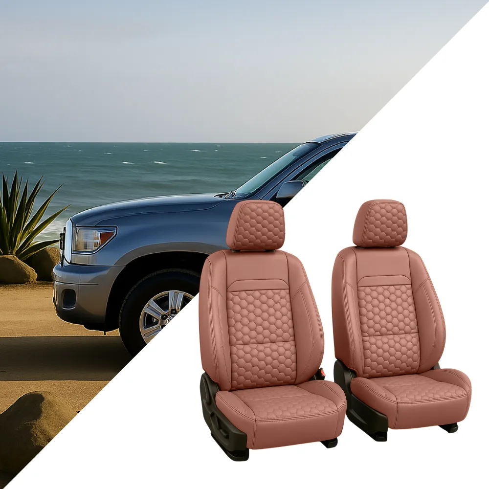 Toyota Sequoia Seat Covers (2008–2025) – Front Seat Custom Fit, Premium Eco-Leather  |  Owleys