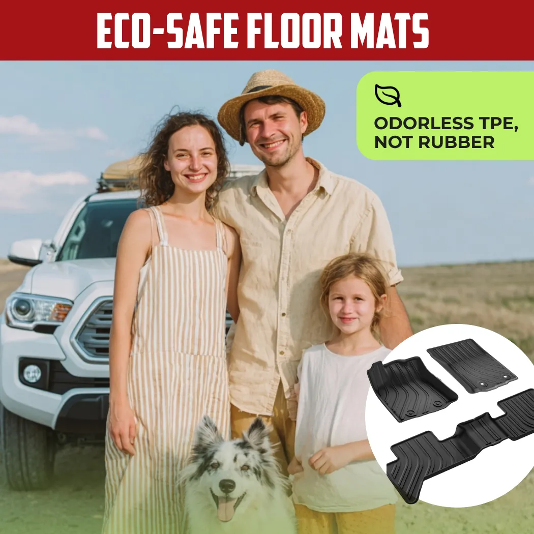 Toyota Tacoma Floor Mats – Eco-Safe TPE  |  2016-2023 Models Custom Fit - View 2