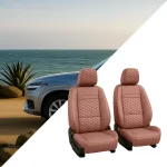 Volvo XC90 Seat Covers (2015-2026) – Front Seat Custom Fit, Premium Eco-Leather (Brown)  |  Owleys - View 2