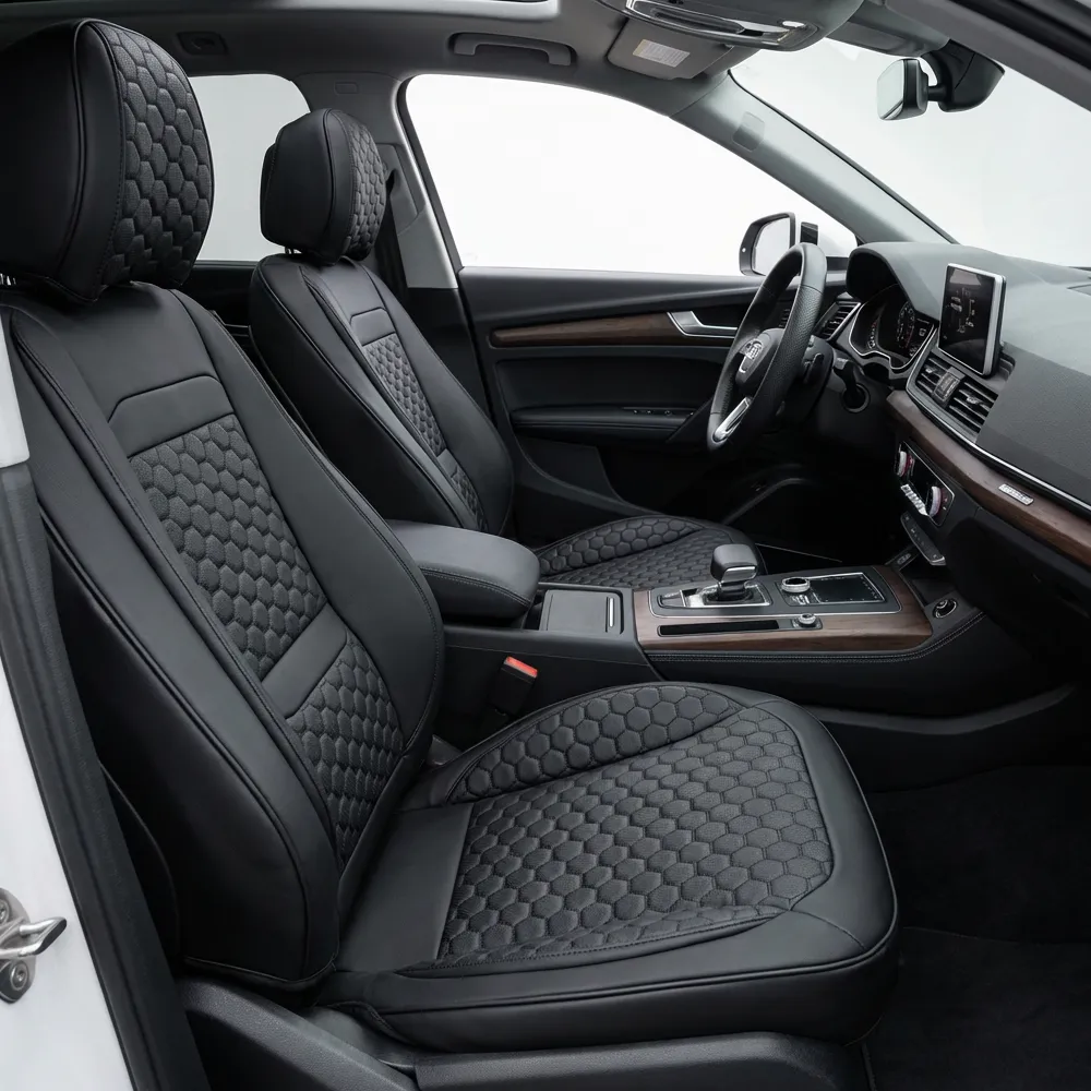 Audi Seat Covers (2017–2026) – Front Seat Custom Fit, Premium Eco-Leather  |  Owleys