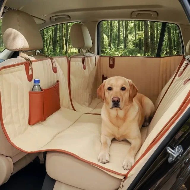 BMW Dog Seat Cover  |  “Travel Buddy Light” by Owleys