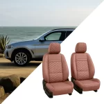 BMW Seat Covers (2014–2026) – Front Seat Custom Fit, Premium Eco-Leather (Brown)  |  Owleys - View 5