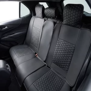 Chevy Equinox Seat Covers (2018-2026) – Back Seat Custom Fit, Premium Eco-Leather (Black)  |  Owleys