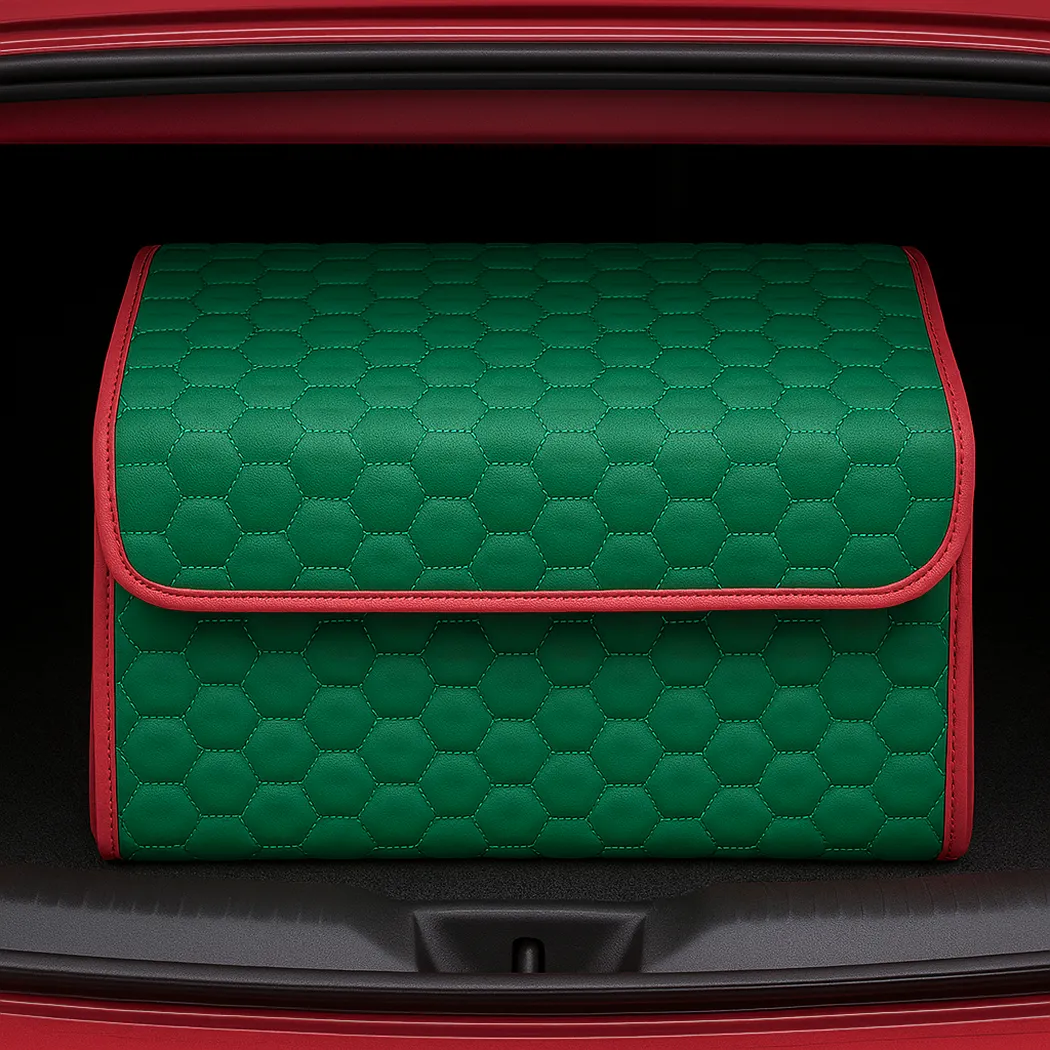 Foldable Car Trunk Organizer | Green “Hexy” by Owleys