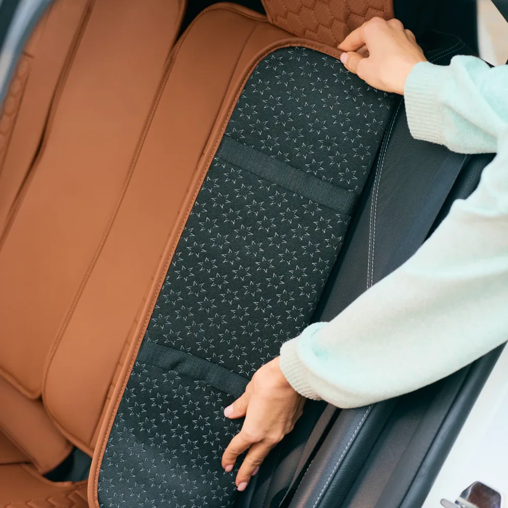 Volvo XC90 Seat Covers (2015-2025) – Front Seat Custom Fit, Soft Eco-Leather | Owleys - View 11