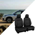 Subaru Forester Seat Covers (2019–2026) – Front Seat Custom Fit, Premium Eco-Leather (Black)  |  Owleys - View 1