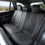 Subaru Outback Seat Covers (2015–2026) – Back Seat Custom Fit, Premium Eco-Leather (Black)  |  Owleys - View 1