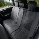 Toyota RAV4 Seat Covers (2015–2026) – Back Seat Custom Fit, Premium Eco-Leather (Black)  |  Owleys - View 1