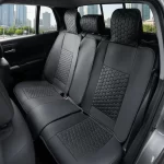 Toyota Tacoma Seat Covers (2016–2026) – Back Seat Custom Fit, Premium Eco-Leather (Black)  |  Owleys - View 1