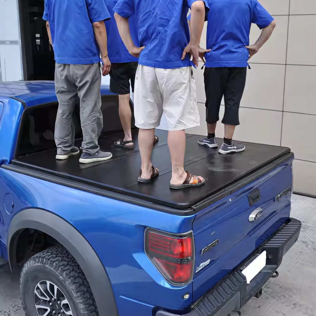 Ford F-150 Hard Tri-Fold Tonneau Cover  |  Owleys - View 4