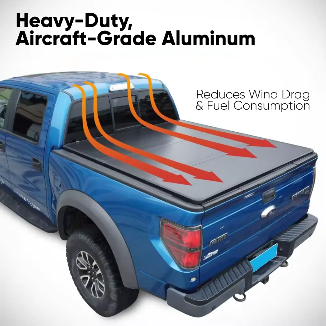 Ford F-150 Hard Tri-Fold Tonneau Cover  |  Owleys - View 2