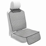 Car Seat Protector Mat  |  Gray “Hexy” by Owleys - View 2