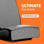 Car Seat Protector Mat  |  Gray “Hexy” by Owleys - View 4