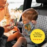 Car Seat Protector Mat  |  Gray “Hexy” by Owleys - View 11