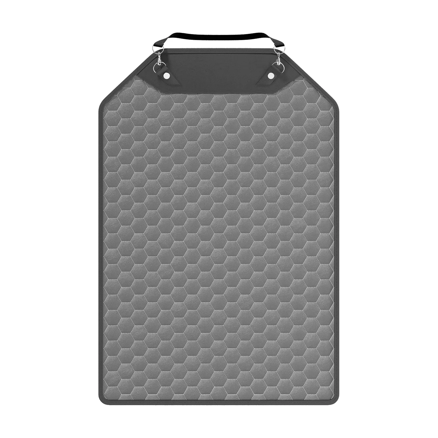 Car Seat Back Protector, Car Kick Mat | Gray “Hexy” by Owleys
