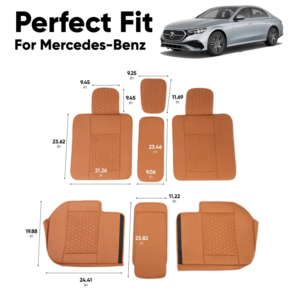 Mercedes-Benz Seat Covers (2016–2025) – Back Seat Custom Fit, Soft Eco-Leather | Owleys - View 4