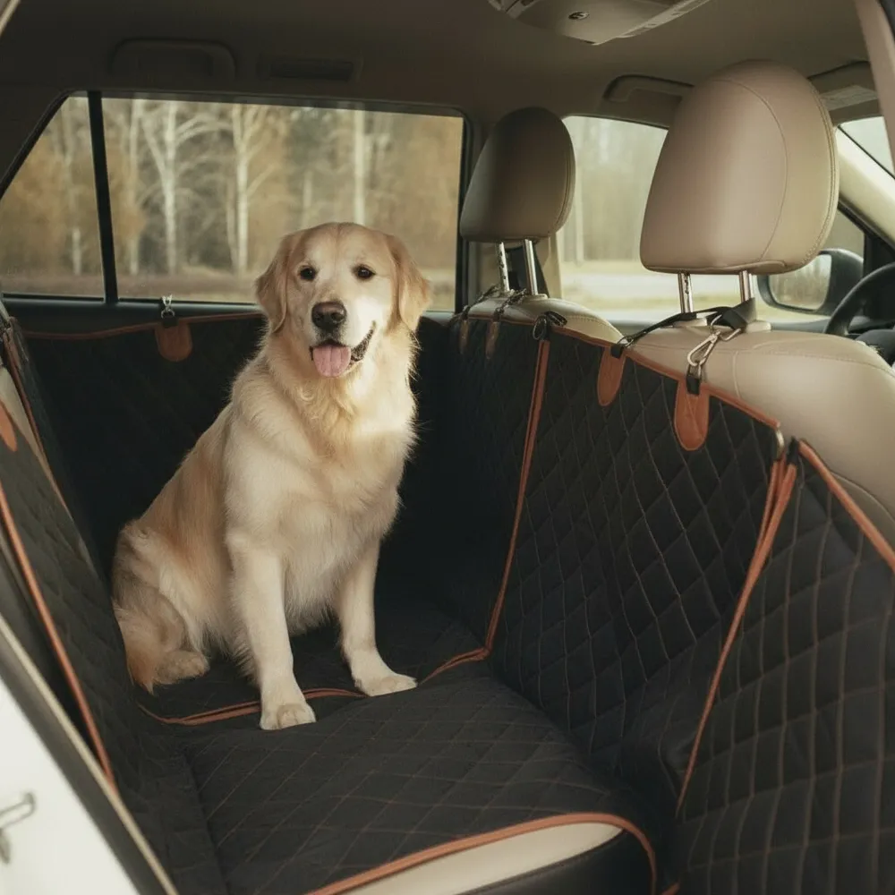 VW Atlas Dog Seat Cover  |  “Travel Buddy” by Owleys