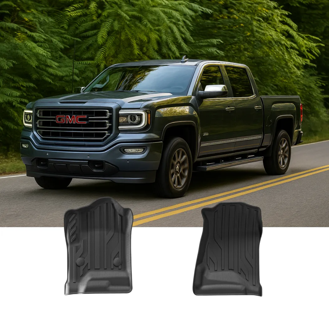 GMC Sierra Floor Mats – Odorless, Eco-Safe TPE  |  2012-2018 Models Custom Fit