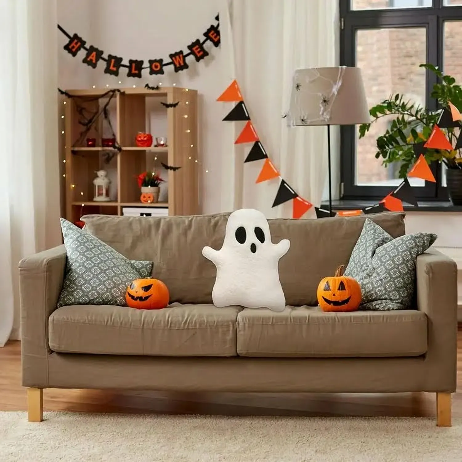 Ghost Plushie, Halloween Pillow for Car & Home | “Boo Buddy” by Owleys - View 3