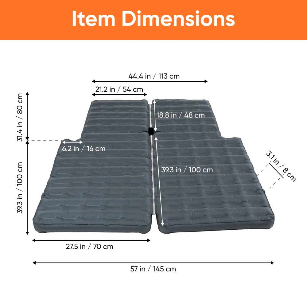 Inflatable Car Mattress  |  “Grayscape” by Owleys - View 4