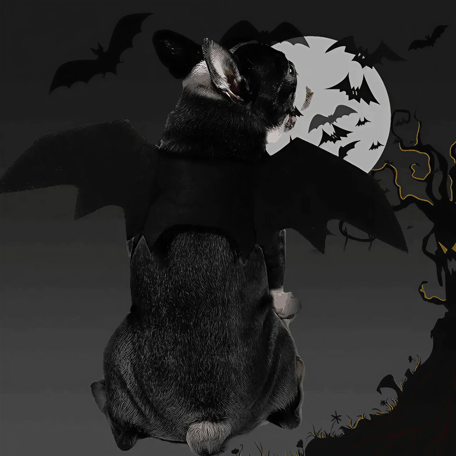 Halloween Bat Costume for Dogs & Cats | “Bat Buddy” by Owleys - View 8