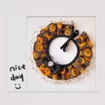 Halloween Lace Pet Collar  |  “Pumpkin Lace” by Owleys - View 5