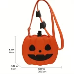 Halloween Pumpkin Crossbody Bag  |  “Pumpkie” by Owleys - View 6