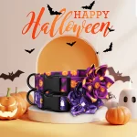 Halloween Themed Dog Collar  |  “Boo Blossom” by Owleys - View 3