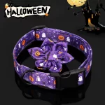 Halloween Themed Dog Collar  |  “Boo Blossom” by Owleys - View 9