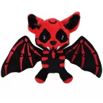 Skeleton Bat Plushie, Halloween Plush Pillow  |  “Skellybat” by Owleys - View 1