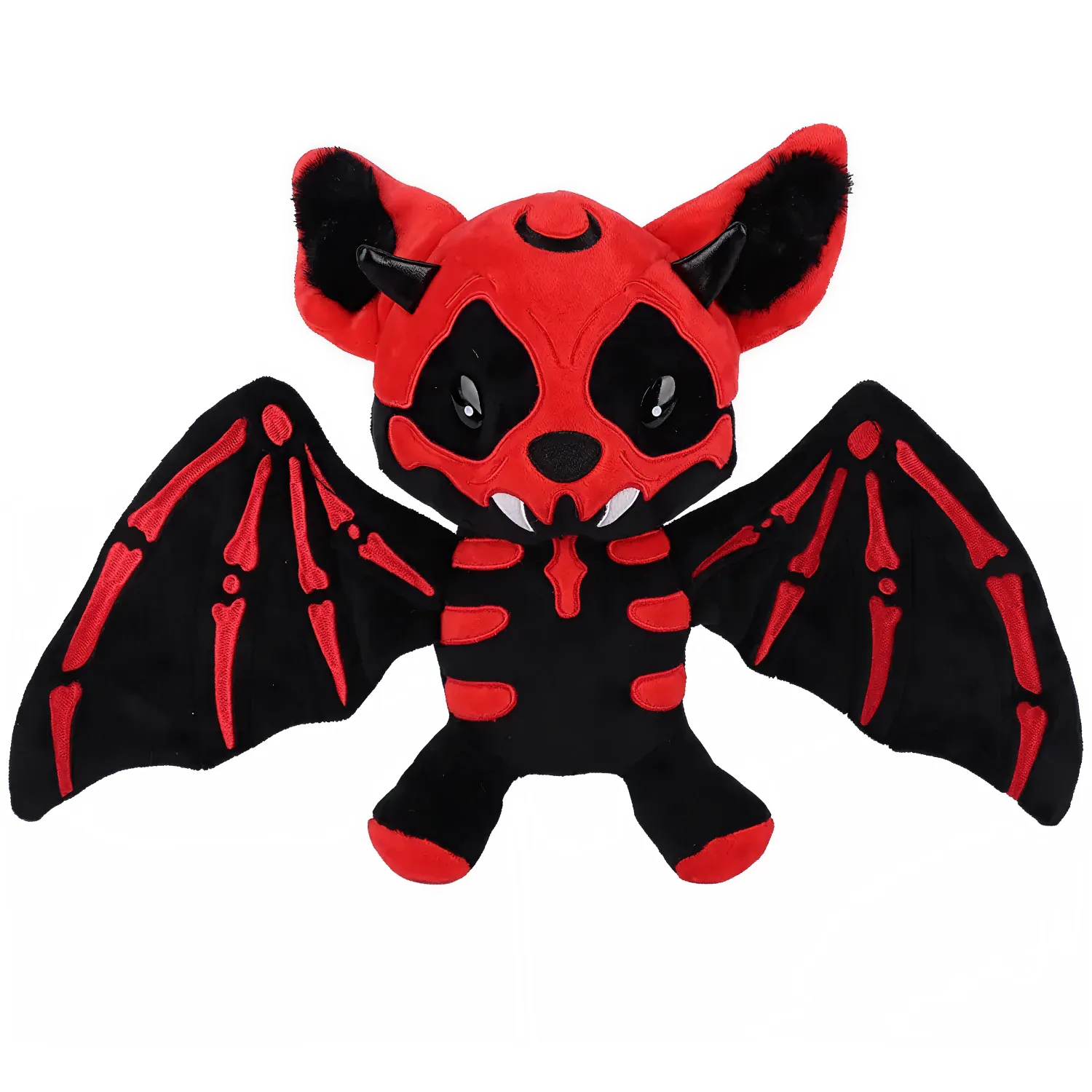 Skeleton Bat Plushie, Halloween Plush Pillow  |  “Skellybat” by Owleys