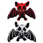 Skeleton Bat Plushie, Halloween Plush Pillow  |  “Skellybat” by Owleys - View 2