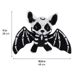 Skeleton Bat Plushie, Halloween Plush Pillow  |  “Skellybat” by Owleys - View 3