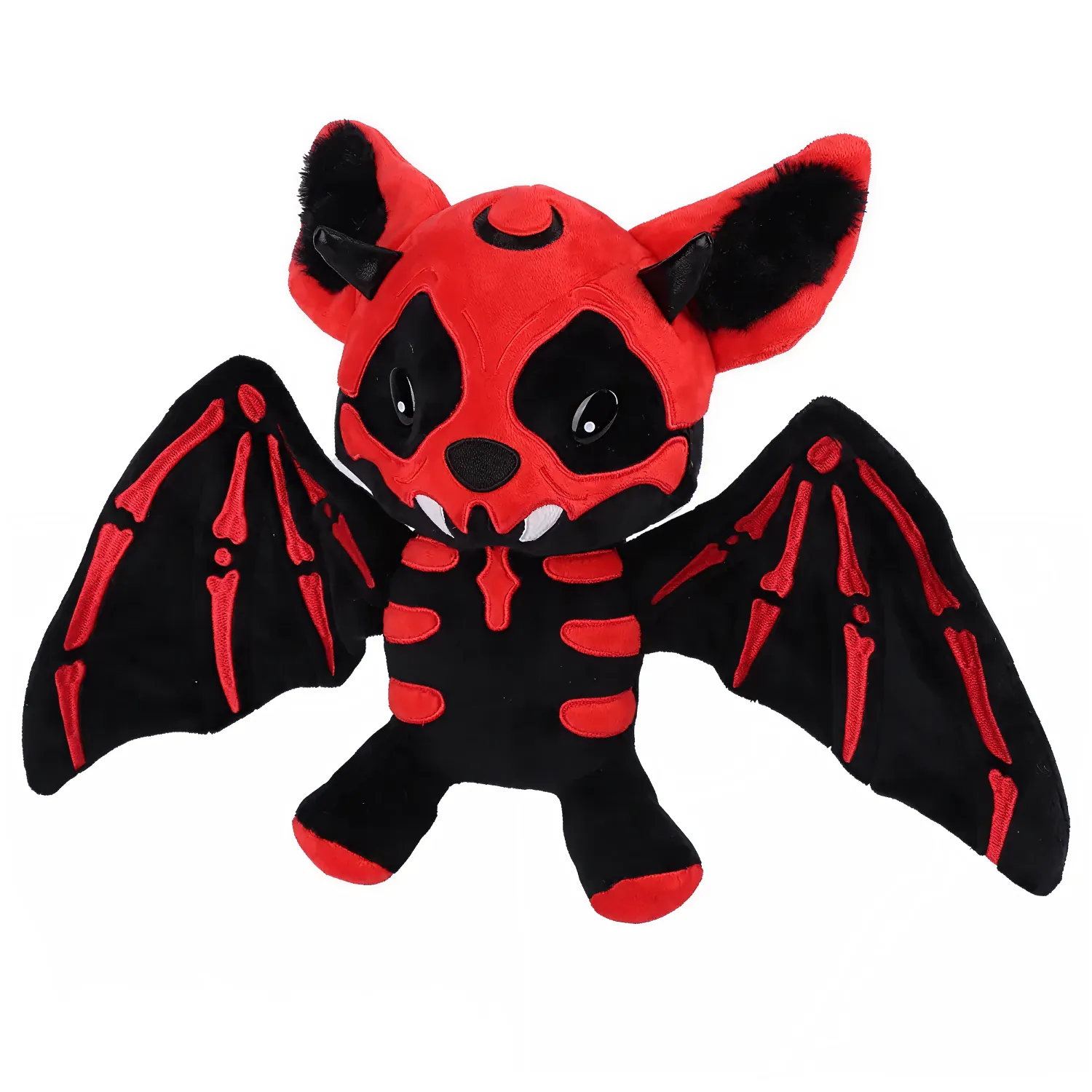 Skeleton Bat Plushie, Halloween Plush Pillow  |  “Skellybat” by Owleys - View 4