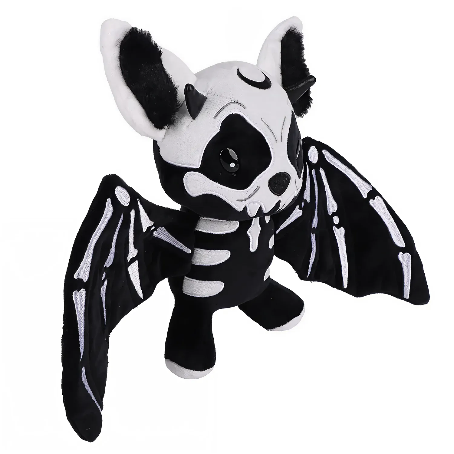 Skeleton Bat Plushie, Halloween Plush Pillow  |  “Skellybat” by Owleys - View 6